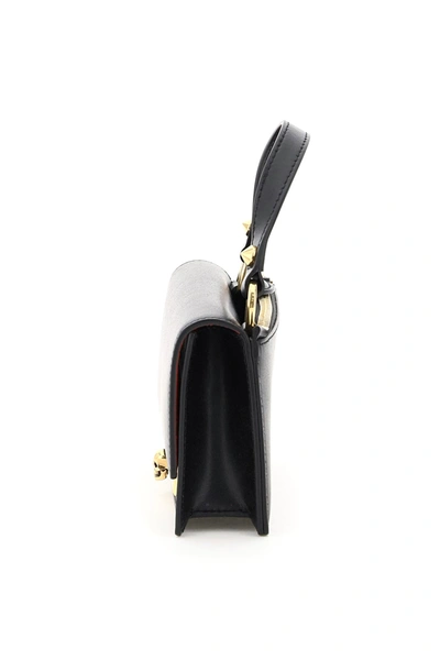 Shop Alexander Mcqueen Skull Lock Mini Bag In Black