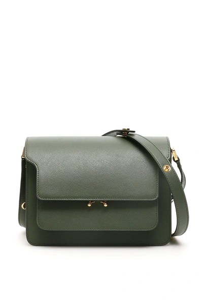 Shop Marni Trunk Bag In Forest Green