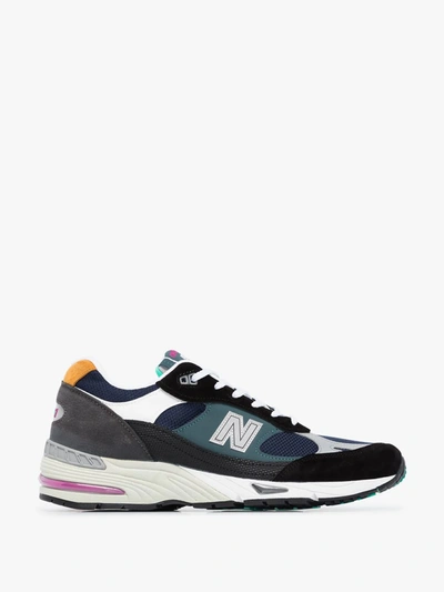 Shop New Balance Multicoloured M991mm Sneakers In Blue