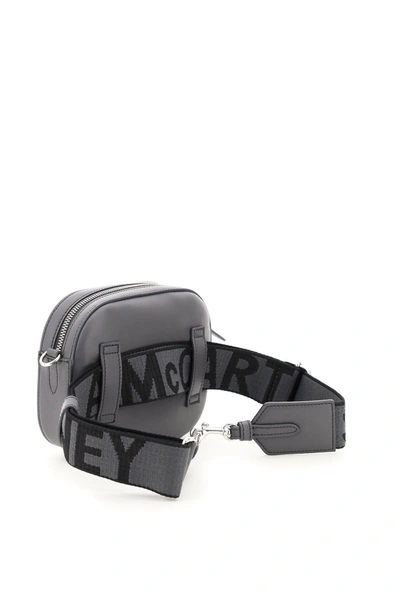 Shop Stella Mccartney Beltbag With Perforated Logo In Slate
