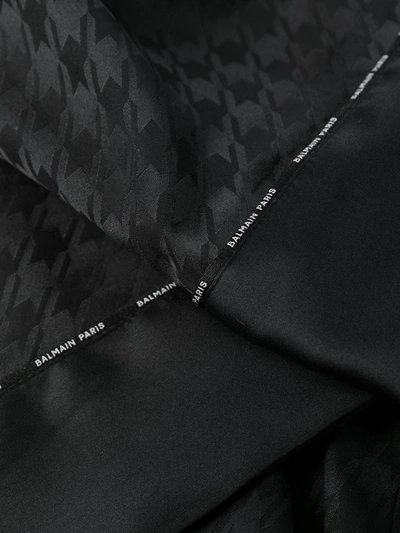 Balmain Geometric Pattern Pajama Bottoms In Black