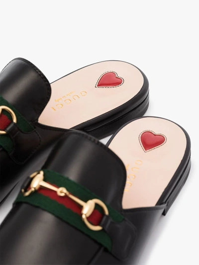 Shop Gucci Black Princetown Leather Mules