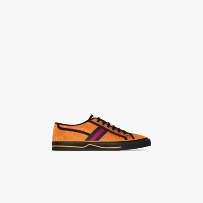 Shop Gucci Off The Grid Gg Tennis 1977 Sneakers In Orange