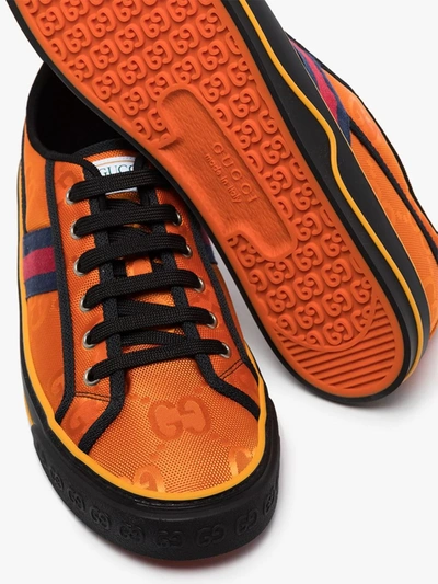 Shop Gucci Off The Grid Gg Tennis 1977 Sneakers In Orange