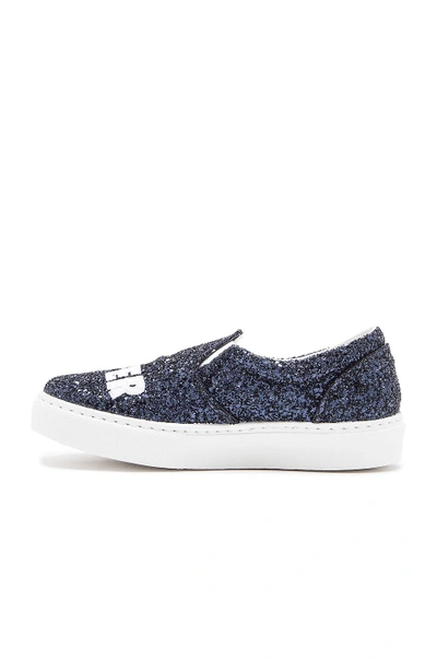 Shop Chiara Ferragni Never Stop Slip-on Sneaker In Navy