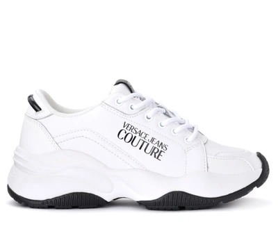 Shop Versace Jeans Couture White Sneaker In Bianco