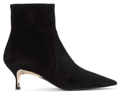 Shop Furla Pointed Ankle Boot Code Model In Black Suede In Nero