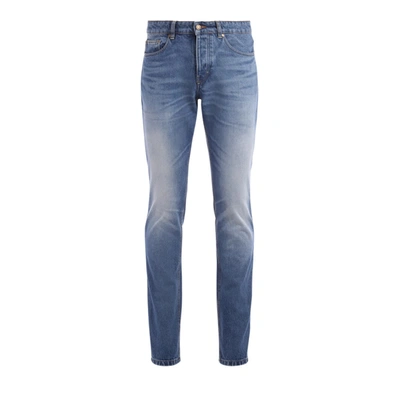 Shop Ami Alexandre Mattiussi Ami Fit Model Blue Jeans