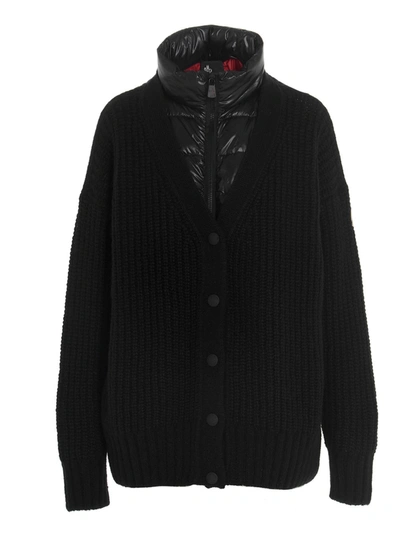 Shop Moncler Cardigan In Black