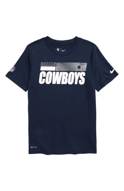 Shop Dallas Cowboys Dri-fit T-shirt In Navy