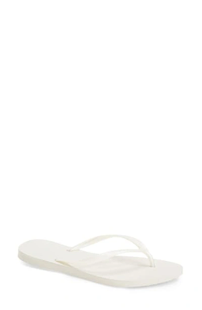 Shop Havaianas Slim Flip Flop In White