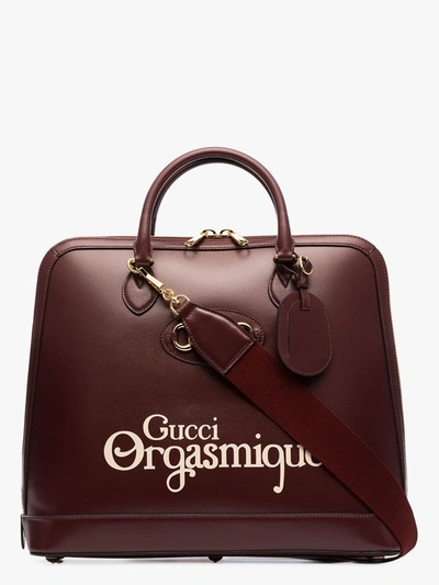 Shop Gucci 1955 Horsebit Duffle Bag In Brown