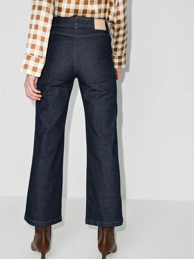 Shop See By Chloé Pocket Detail Kick Flare Jeans In Blue