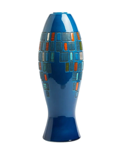 Shop Bitossi Ceramiche Capogrossi Vase In Blue
