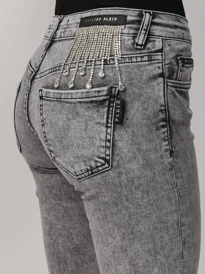 Philipp Plein Mid-rise Skinny Jeans In Grey