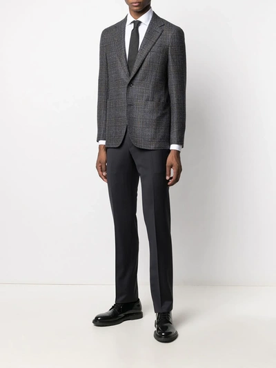 Corneliani Long-sleeve Stretch-cotton Shirt In White
