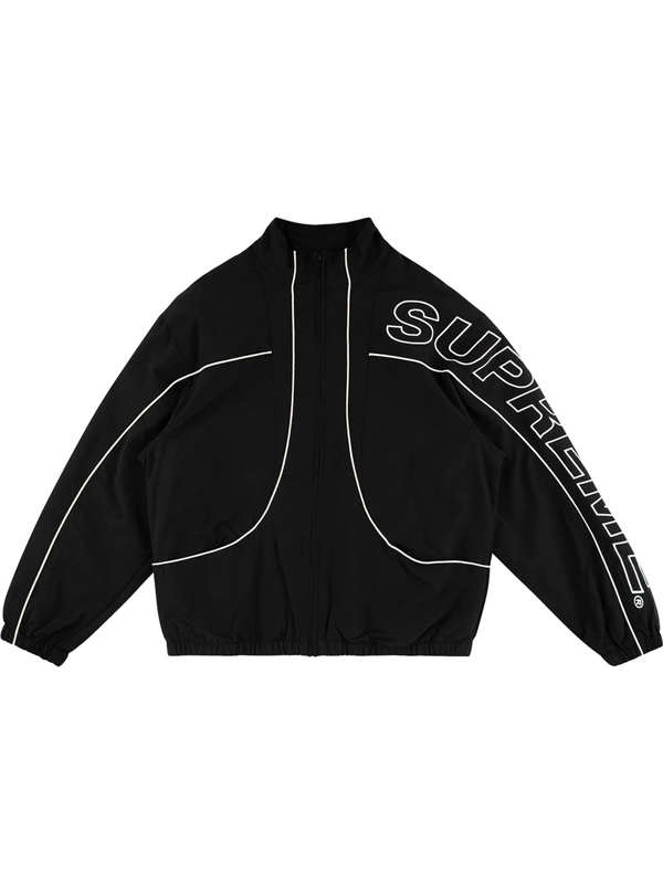 black and white supreme jacket