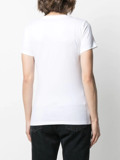 Shop Liu •jo Logo Print T-shirt In White