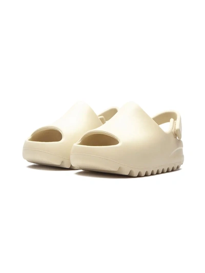 Adidas Originals Yeezy Ridged Slides In Neutrals