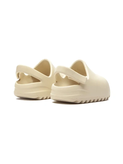 Adidas Originals Yeezy Ridged Slides In Neutrals