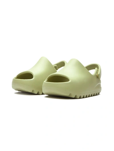 Adidas Originals Yeezy Slides In Green