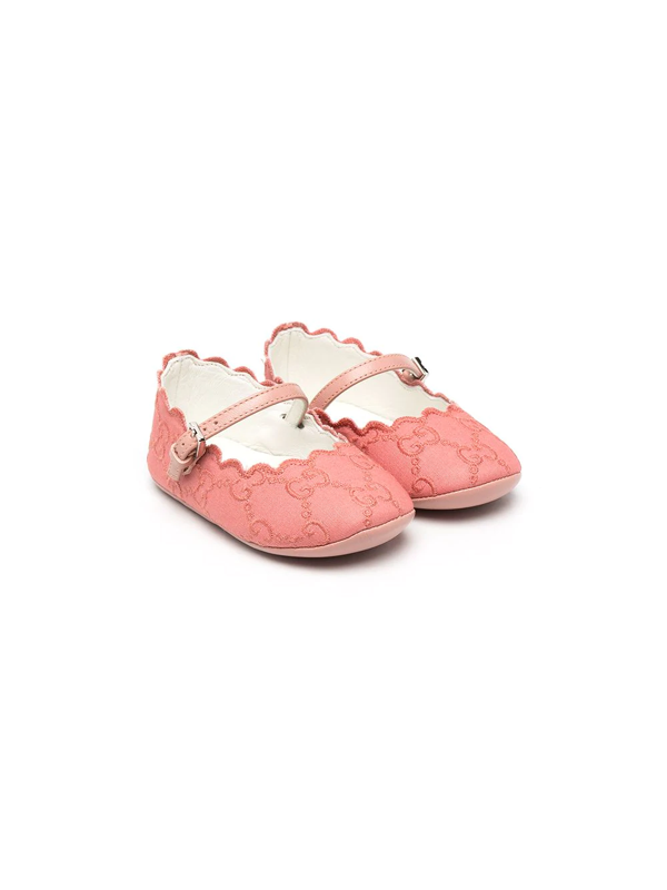 pink gucci baby shoes
