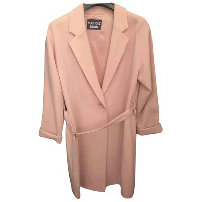 Pre-owned Moschino Pink Polyester Coat