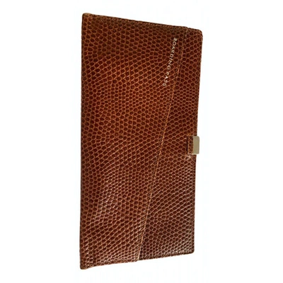 Pre-owned Smythson Brown Leather Wallet
