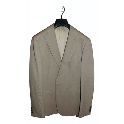 Pre-owned Tonello Beige Linen Jacket