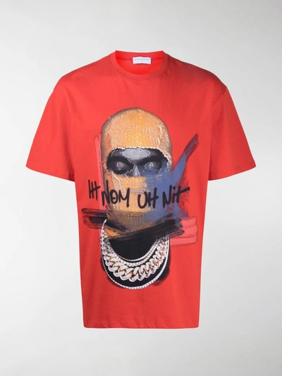 Shop Ih Nom Uh Nit Face-print T-shirt In Red
