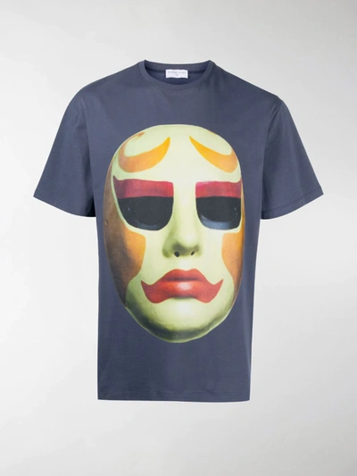 Shop Ih Nom Uh Nit Mask-print T-shirt In Blue