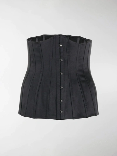 Shop Dolce & Gabbana Corset Belt In Black