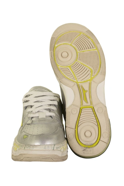 Shop Premiata 0015d Draked Sneakers Silver
