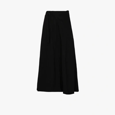 Shop Y-3 Buckled Belt Midi Skirt In Black