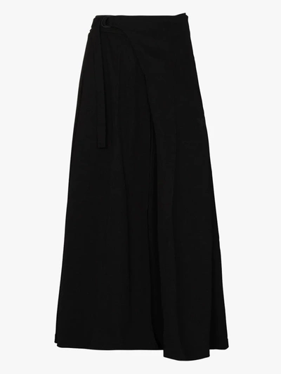 Shop Y-3 Buckled Belt Midi Skirt In Black