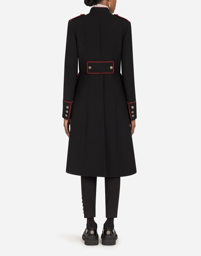 Shop Dolce & Gabbana Woolen Jacket With Piping