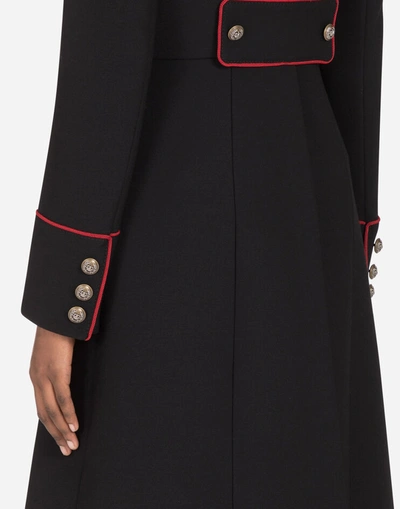 Shop Dolce & Gabbana Woolen Jacket With Piping