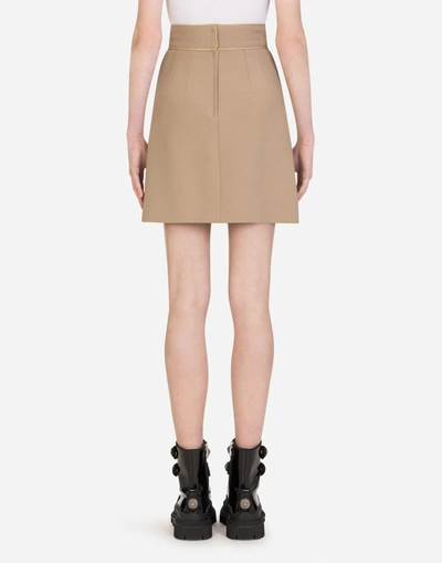 Shop Dolce & Gabbana Short Woolen Skirt