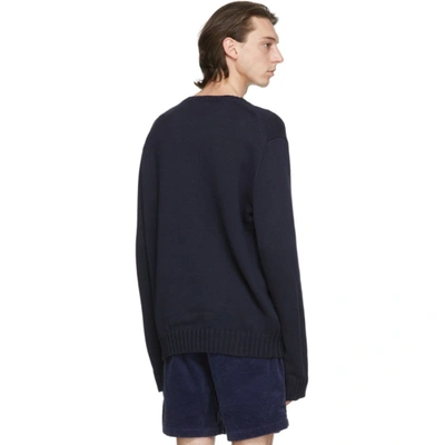 Shop Polo Ralph Lauren Navy The Iconic Flag Sweater