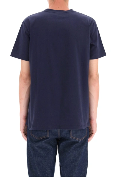 Shop A.p.c. Raymond Logo Embroidery T-shirt In Dark Navy