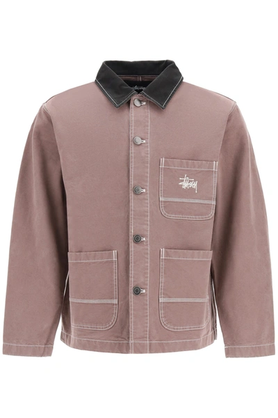 Stussy Chore Brushed Moleskin Jacket In Cognac | ModeSens