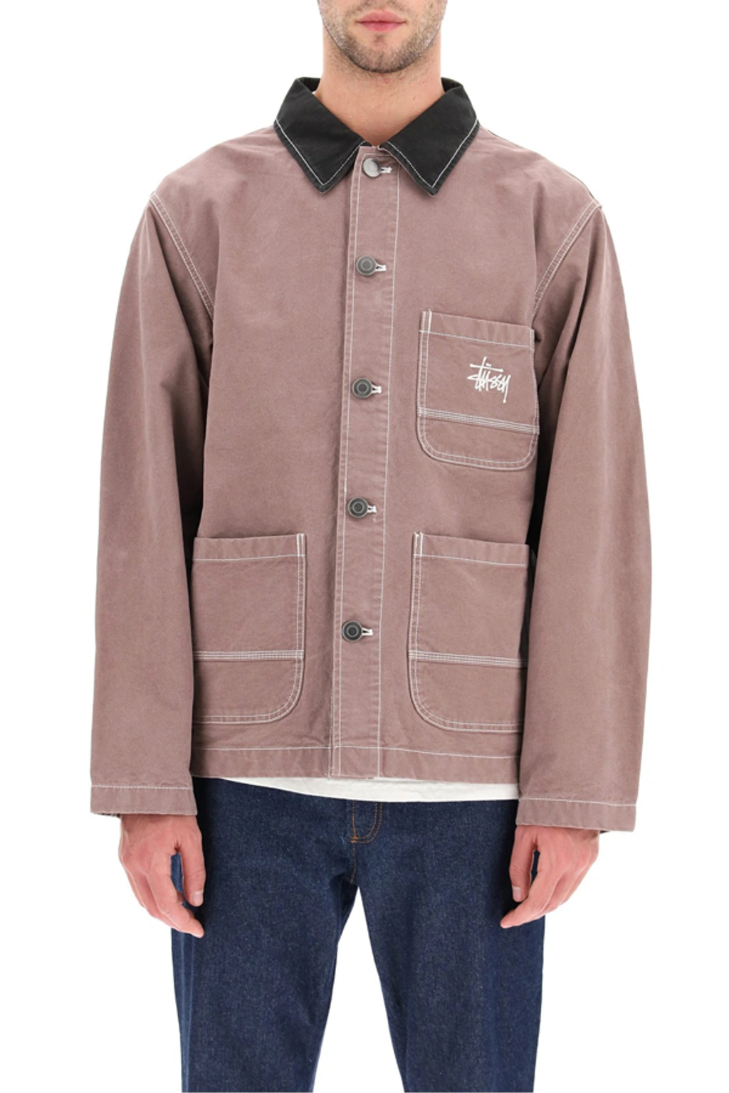 Stussy Chore Brushed Moleskin Jacket In Cognac | ModeSens