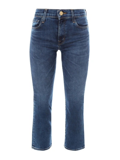 Shop J Brand Denim Flared Jeans In Blue