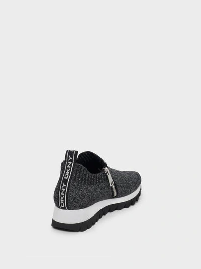 Shop Dkny Women's Azza Slip-on Sneaker - In Heather Grey