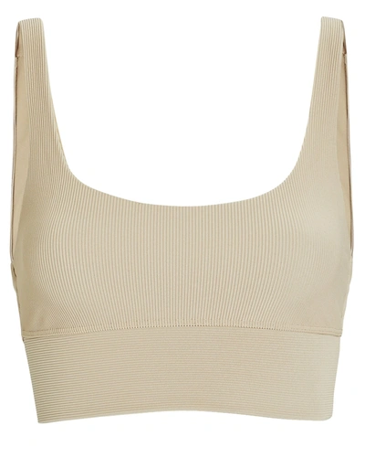 Shop Beach Riot Leah Rib Knit Top In Beige