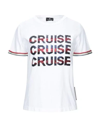 Elisabetta Franchi Sequin Embellished T-shirt In White
