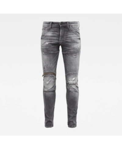 Shop G-star Raw Men's 5620 3d Zip Knee Skinny Originals Jeans In Light Blue