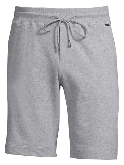 Shop Hanro Men's Living Lounge Shorts In Grey