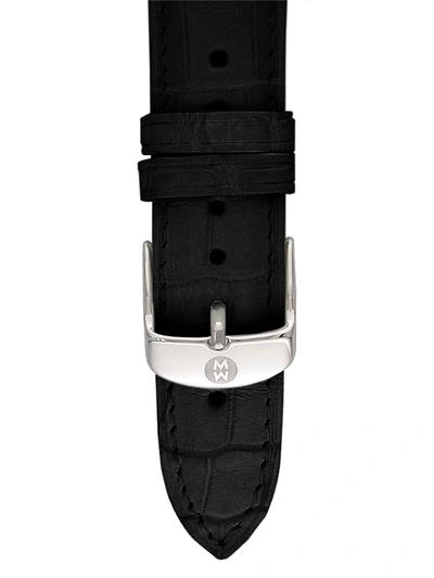 Shop Michele Women's Alligator Watch Strap/18mm In Black