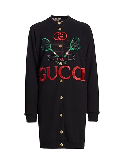 Shop Gucci Reversible Sweatshirt In Black Multi